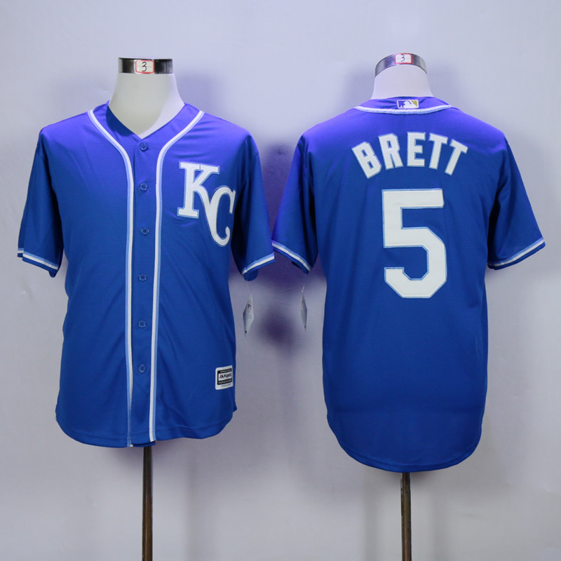 Men Kansas City Royals #5 Brett Blue MLB Jerseys->kansas city royals->MLB Jersey